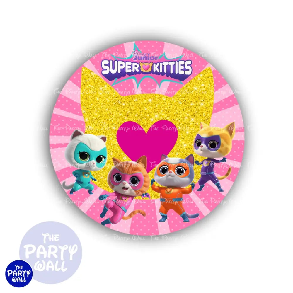 Super Kitties - Funda para mampara circular Circular