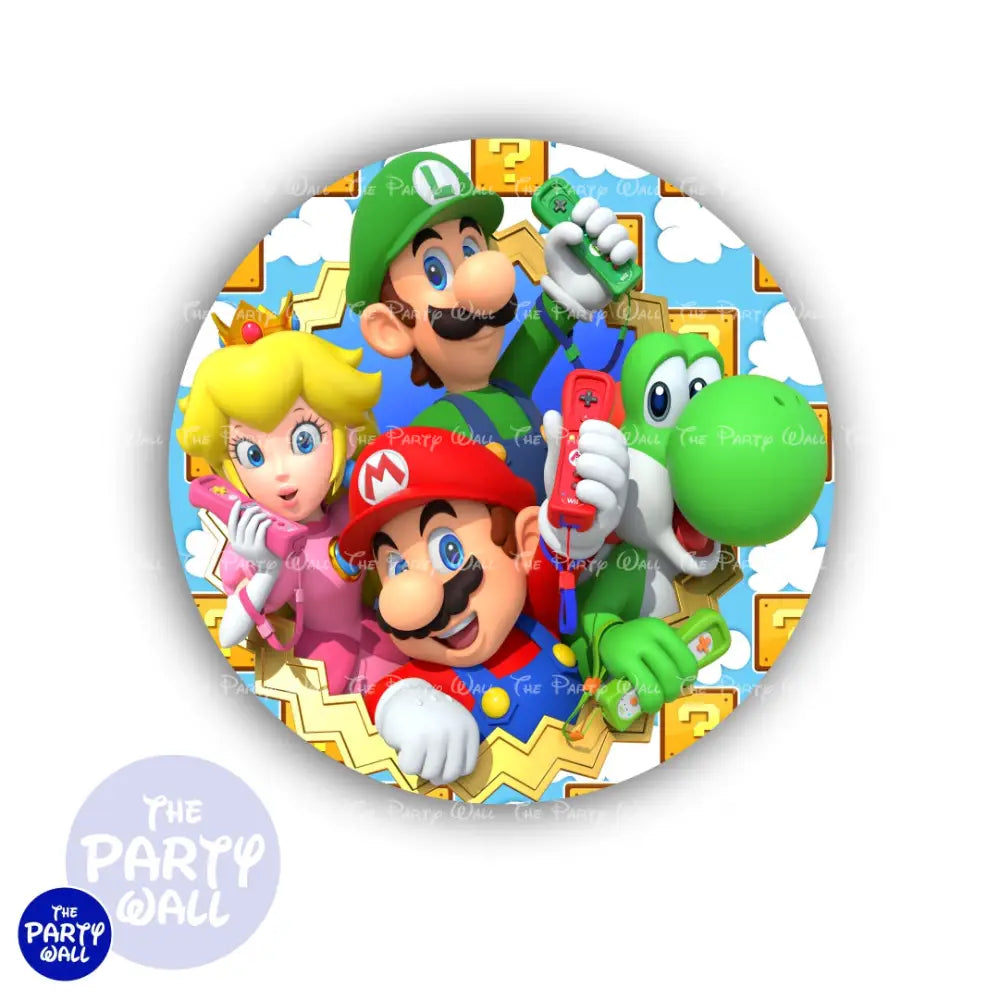 Super Mario - Funda para mampara circular Circular