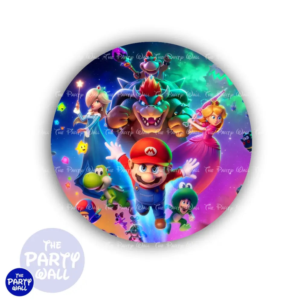 Super Mario - Funda para mampara circular - Circular