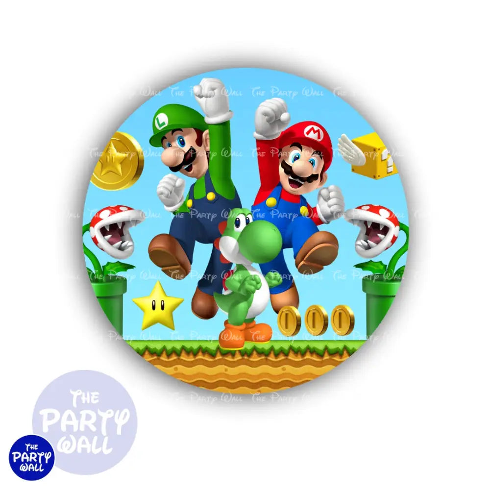 Super Mario - Funda para mampara circular Circular