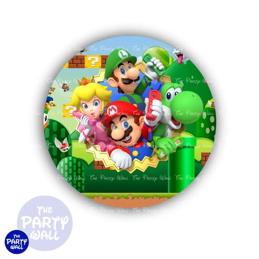 Super Mario - Funda para mampara circular Circular
