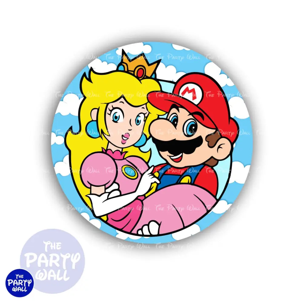 Super Mario - Funda para mampara circular Circular