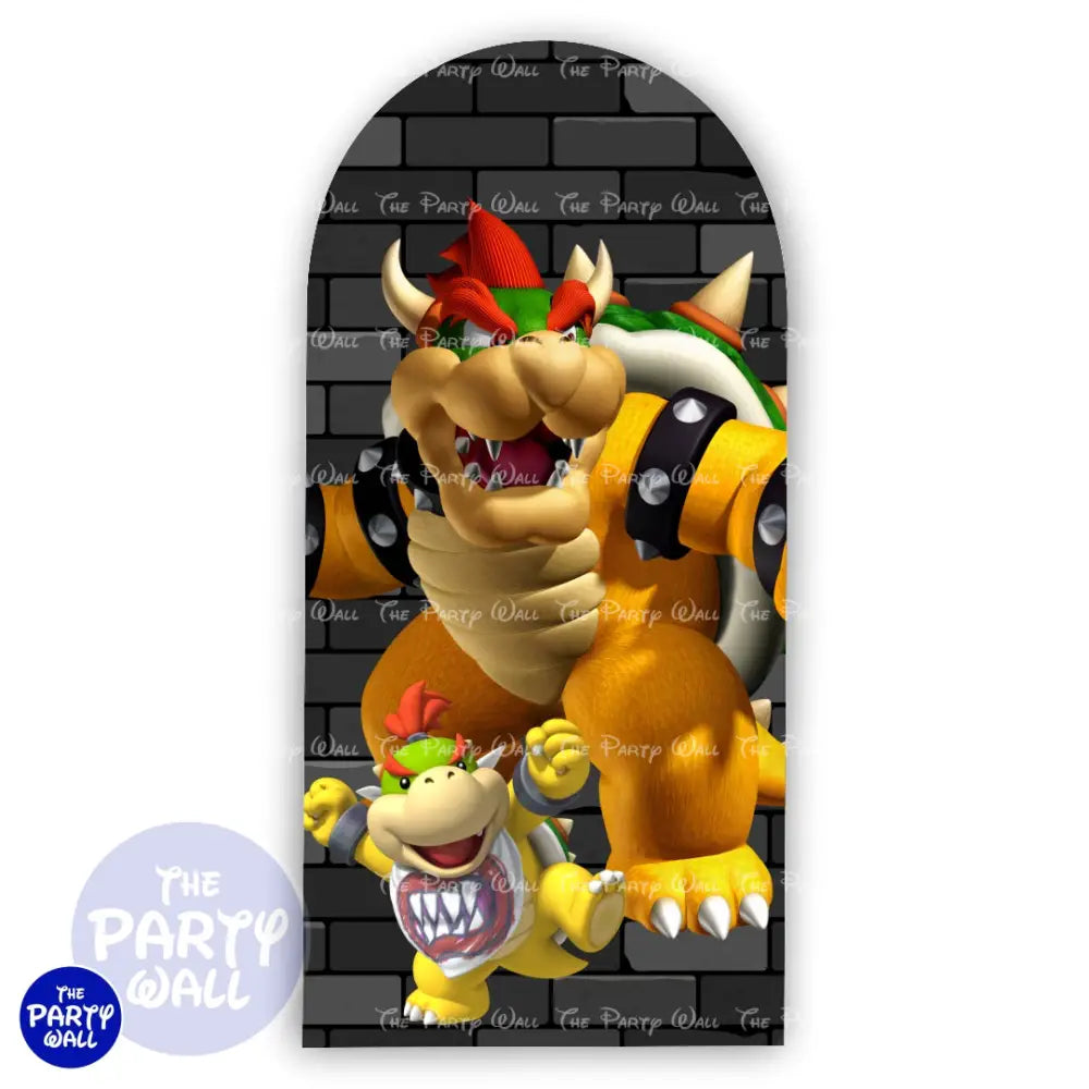 Super Mario - Funda para mampara de punta redonda o rectangular Mampara de punta redonda