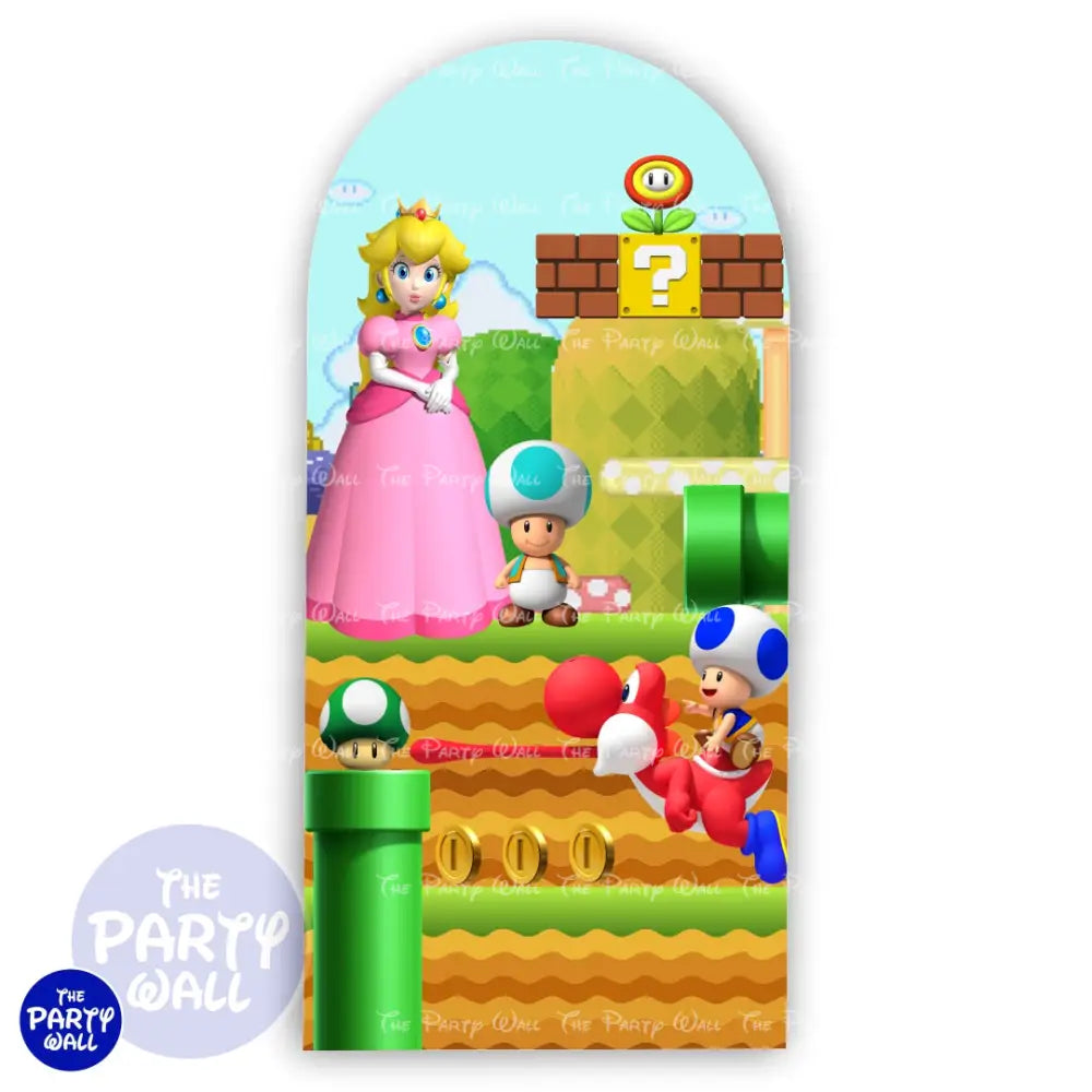 Super Mario - Funda para mampara de punta redonda o rectangular Mampara de punta redonda