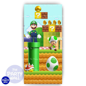 Super Mario - Funda para mampara de punta redonda o rectangular Mampara de punta redonda