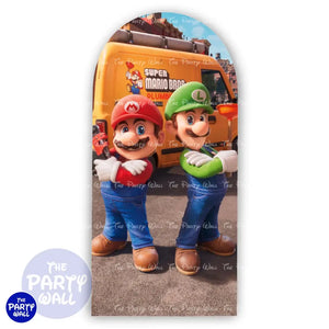 Super Mario - Funda para mampara de punta redonda o rectangular Mampara de punta redonda