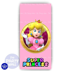 Super Mario - Funda para mampara de punta redonda o rectangular Mampara de punta redonda