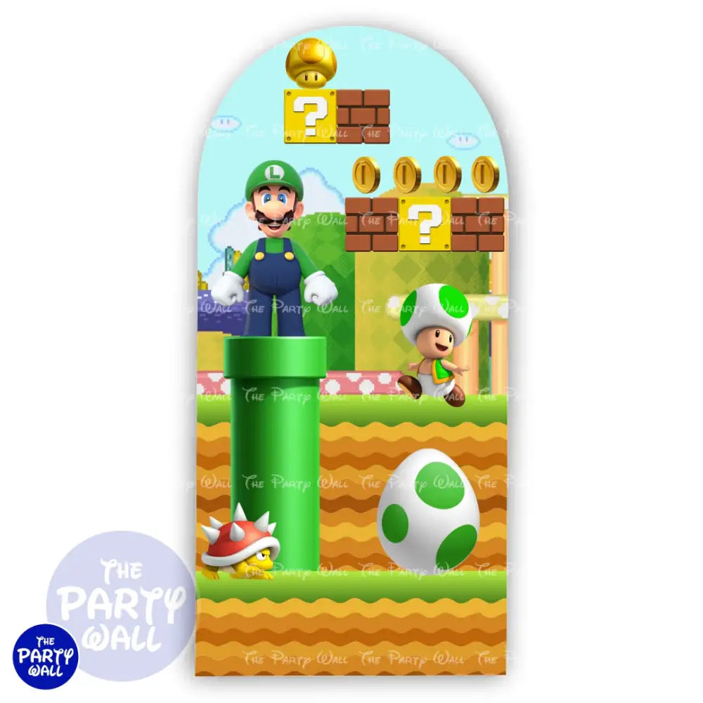 Super Mario - Funda para mampara de punta redonda o rectangular Mampara de punta redonda