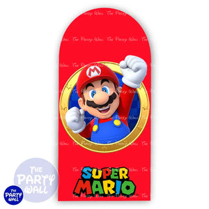 Super Mario - Funda para mampara de punta redonda o rectangular Mampara de punta redonda