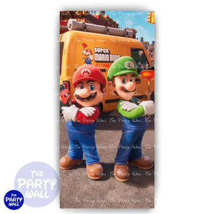 Super Mario - Funda para mampara de punta redonda o rectangular Mampara de punta redonda