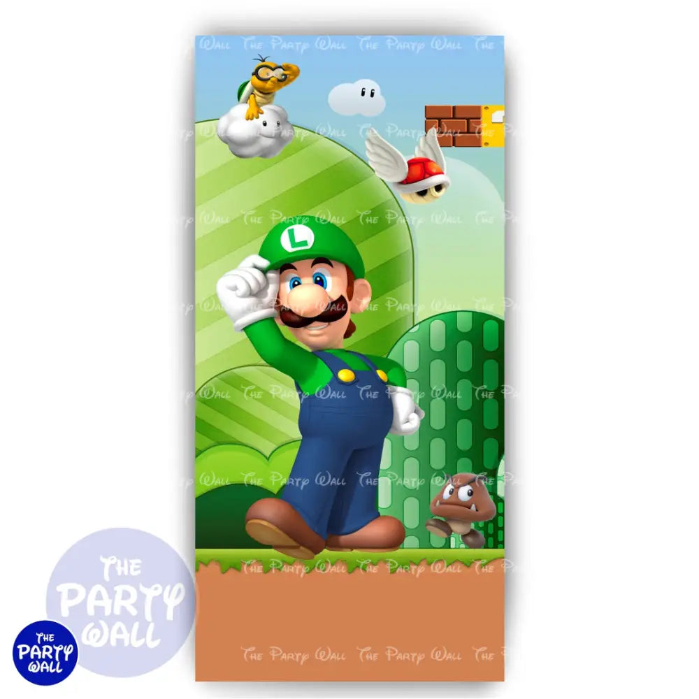 Super Mario - Funda para mampara de punta redonda o rectangular Mampara de punta redonda