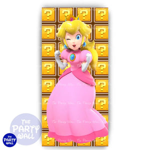 Super Mario - Funda para mampara de punta redonda o rectangular Mampara de punta redonda