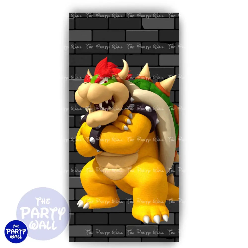 Super Mario - Funda para mampara de punta redonda o rectangular Mampara de punta redonda