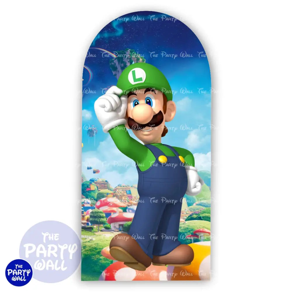Super Mario - Funda para mampara de punta redonda o rectangular Mampara de punta redonda