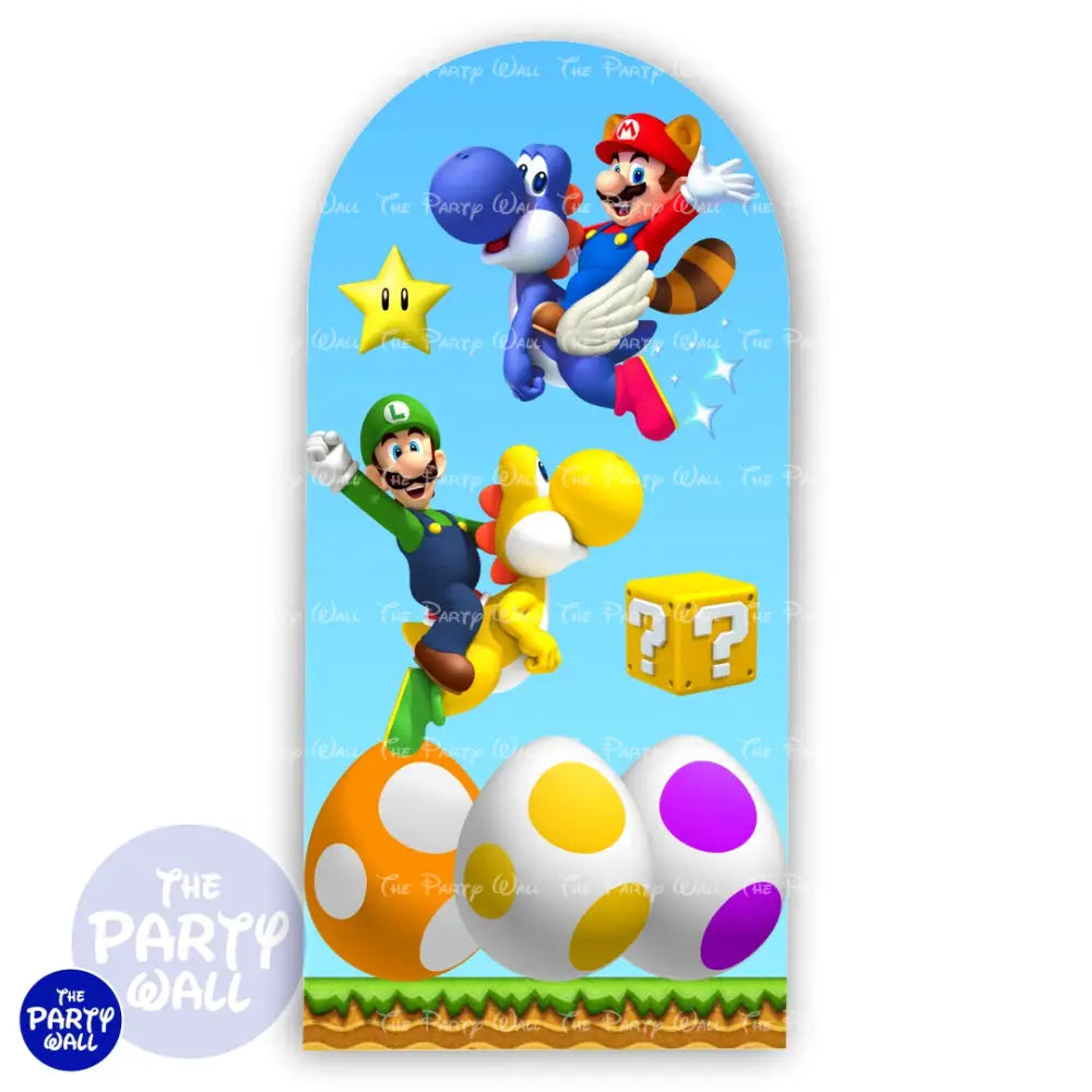 Super Mario - Funda para mampara de punta redonda o rectangular Mampara de punta redonda