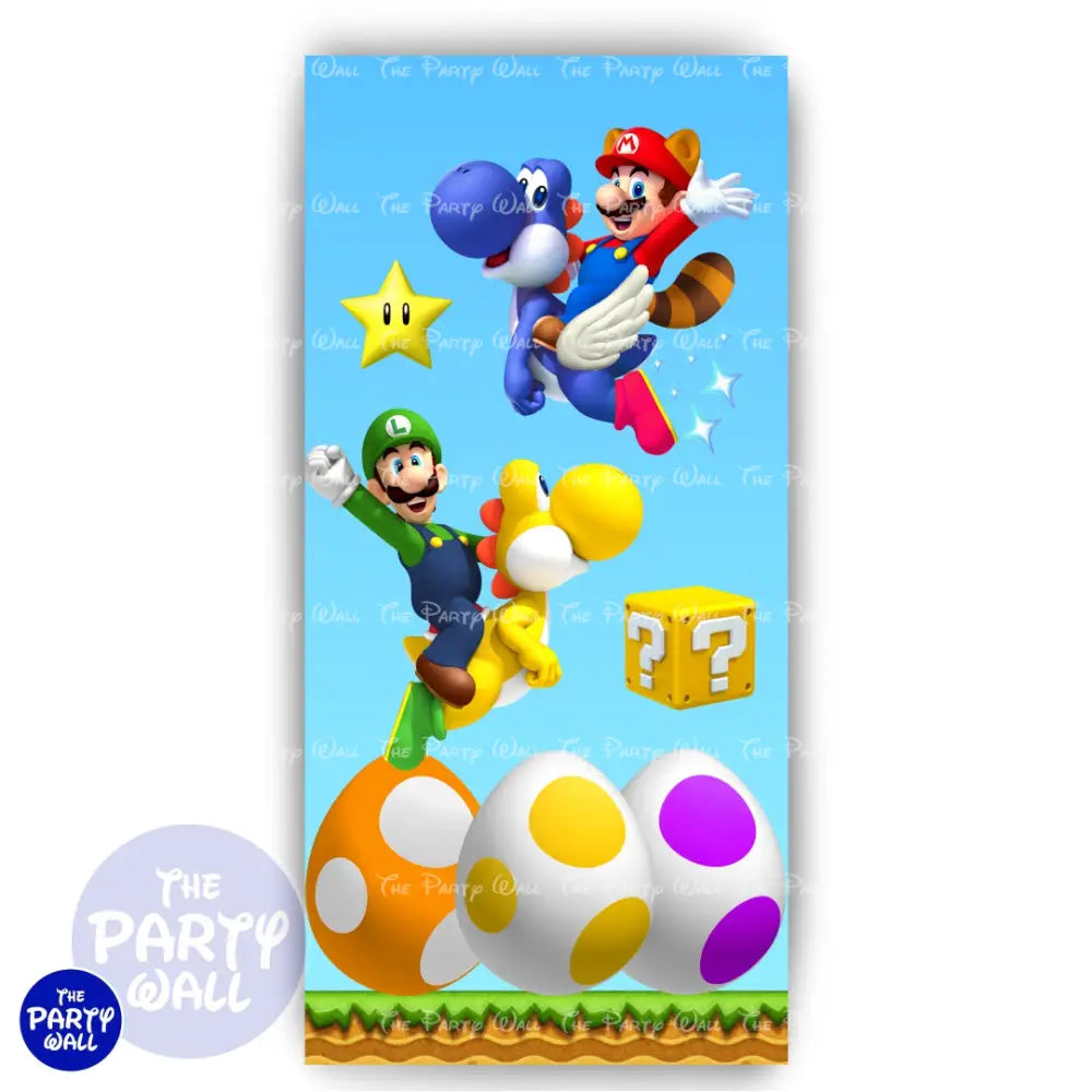 Super Mario - Funda para mampara de punta redonda o rectangular Mampara de punta redonda