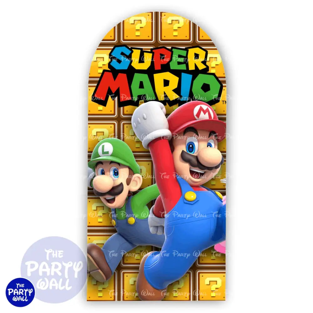 Super Mario - Funda para mampara de punta redonda o rectangular Mampara de punta redonda