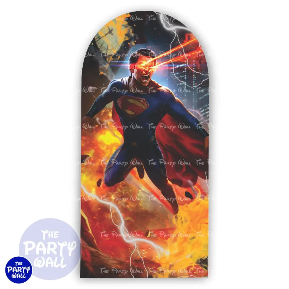 Superman - Funda para mampara de punta redonda o rectangular Mampara de punta redonda