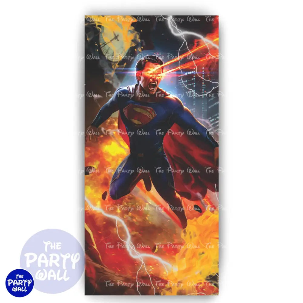 Superman - Funda para mampara de punta redonda o rectangular Mampara de punta redonda