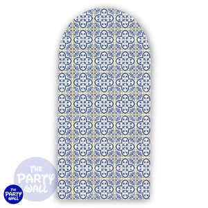 Talavera - Funda para mampara de punta redonda o rectangular Mampara de punta redonda