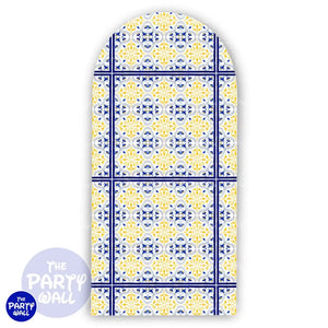 Talavera - Funda para mampara de punta redonda o rectangular Mampara de punta redonda