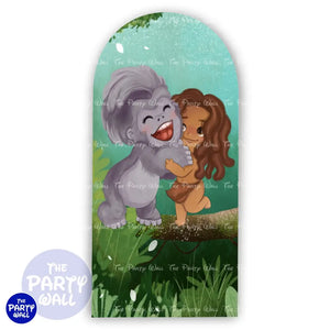 Tarzán - Funda para mampara de punta redonda o rectangular Mampara de punta redonda