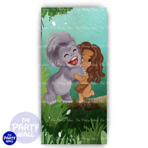 Tarzán - Funda para mampara de punta redonda o rectangular Mampara de punta redonda