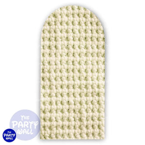 Tejido - Funda para mampara de punta redonda o rectangular Mampara de punta redonda