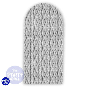 Tejido - Funda para mampara de punta redonda o rectangular Mampara de punta redonda