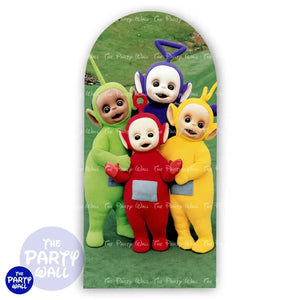 Teletubbies - Funda para mampara de punta redonda o rectangular Mampara de punta redonda
