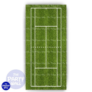 Tennis - Funda para mampara de punta redonda o rectangular Mampara de punta redonda