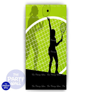 Tennis - Funda para mampara de punta redonda o rectangular Mampara de punta redonda