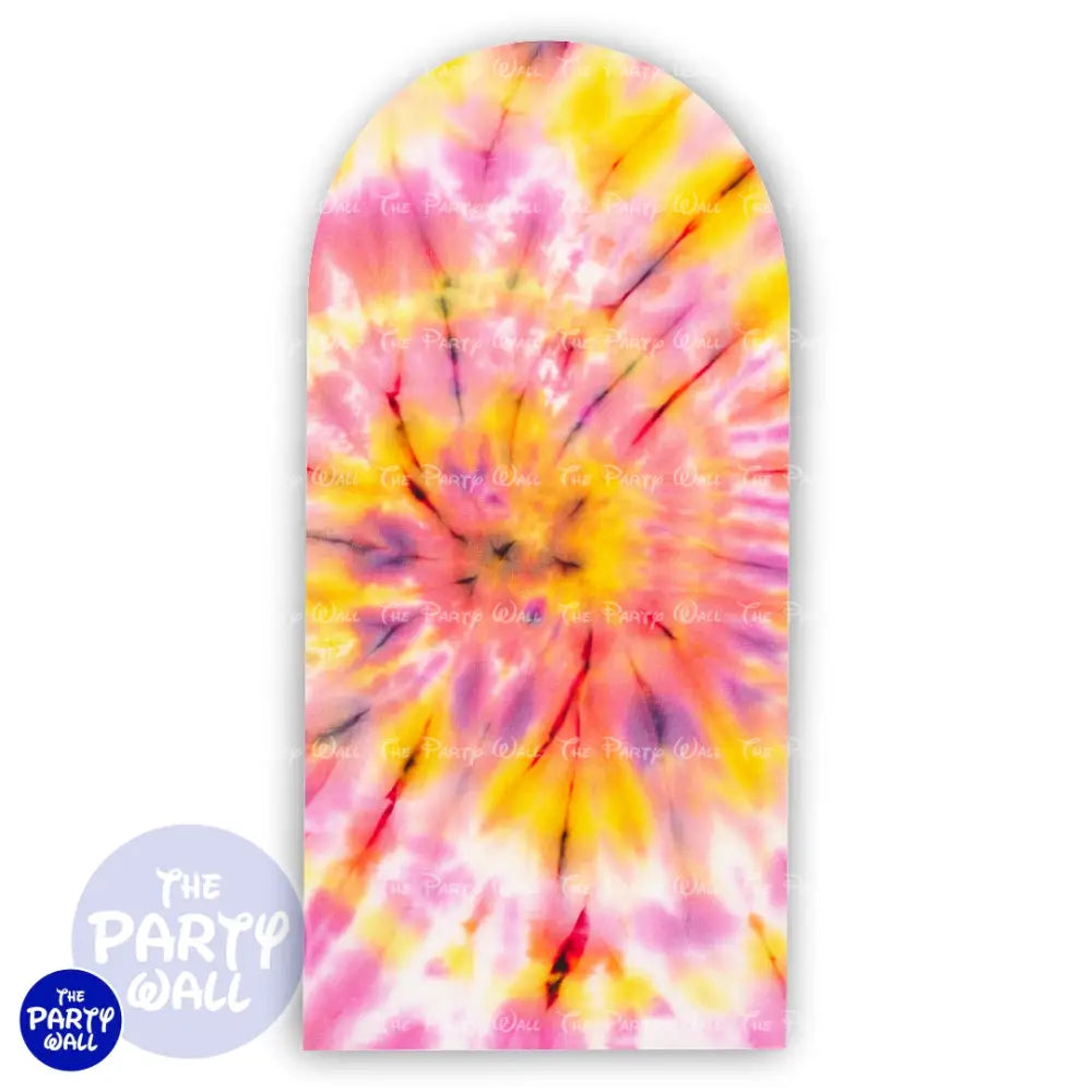 Tie Dye - Funda para mampara de punta redonda o rectangular Mampara de punta redonda
