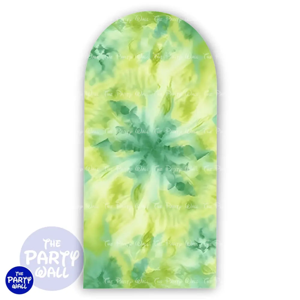 Tie Dye - Funda para mampara de punta redonda o rectangular Mampara de punta redonda