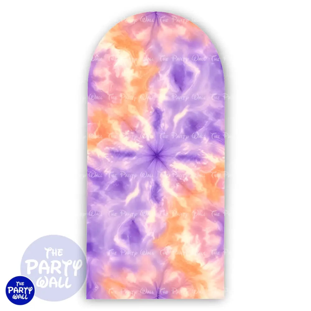 Tie Dye - Funda para mampara de punta redonda o rectangular Mampara de punta redonda