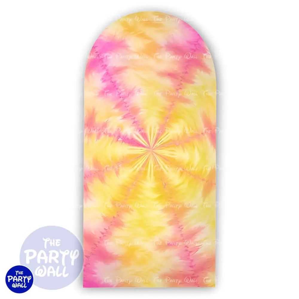 Tie Dye - Funda para mampara de punta redonda o rectangular Mampara de punta redonda