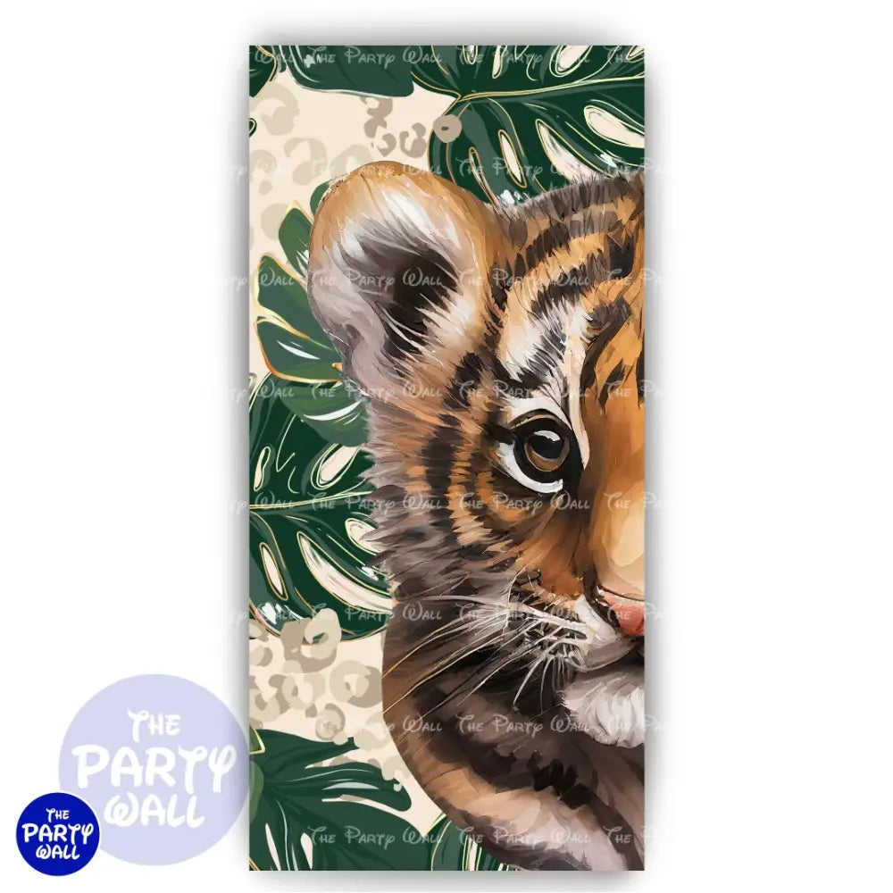 Tigre bebé - Funda para mampara de punta redonda o rectangular Mampara de punta redonda