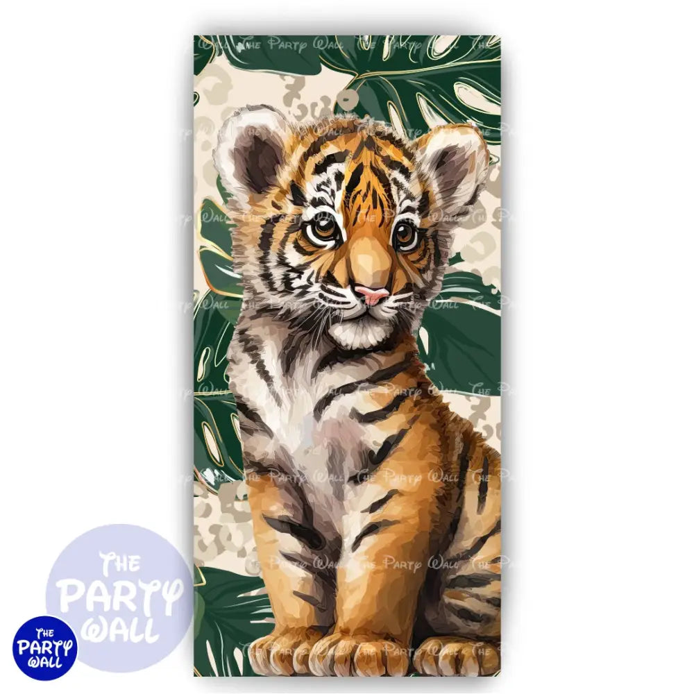 Tigre bebé - Funda para mampara de punta redonda o rectangular Mampara de punta redonda