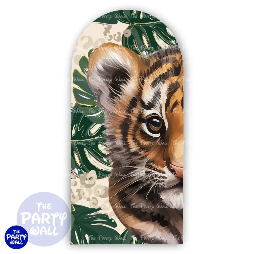 Tigre bebé - Funda para mampara de punta redonda o rectangular Mampara de punta redonda