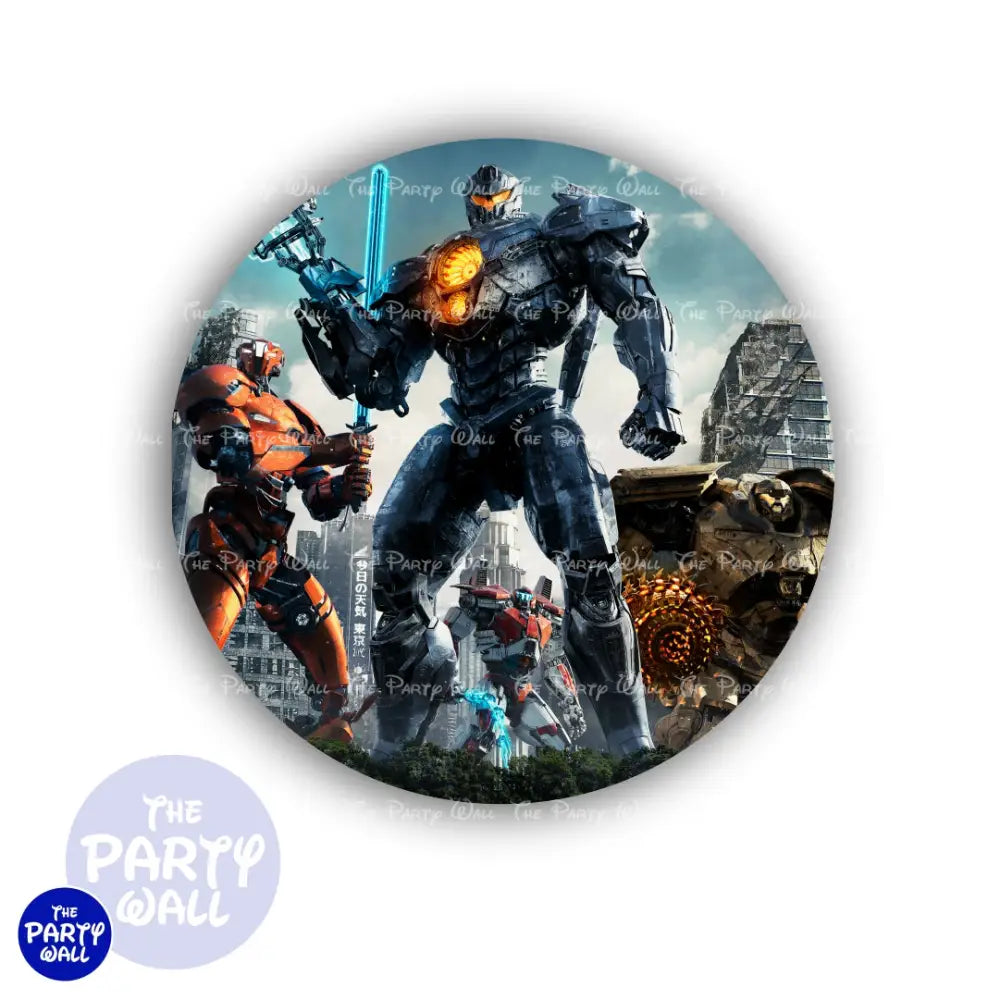 Titanes del Pacifico - Funda para mampara circular Circular