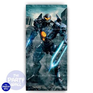 Titanes del Pacifico - Funda para mampara de punta redonda o rectangular Mampara de punta redonda