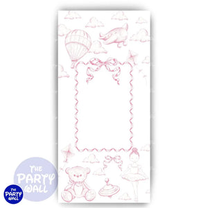 Toile de Jouy - Funda para mampara de punta redonda o rectangular Mampara de punta redonda