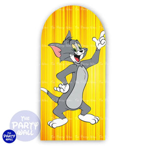 Tom y Jerry - Funda para mampara de punta redonda o rectangular Mampara de punta redonda