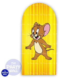 Tom y Jerry - Funda para mampara de punta redonda o rectangular Mampara de punta redonda