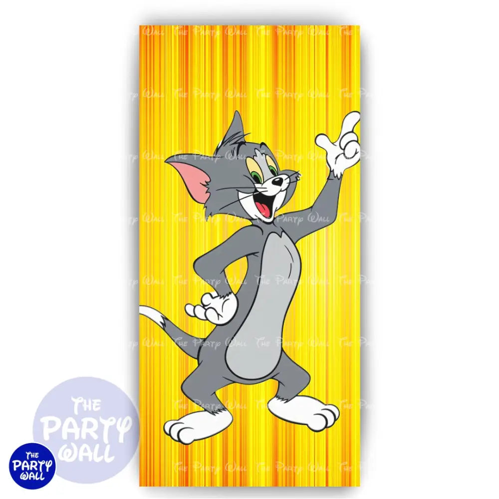 Tom y Jerry - Funda para mampara de punta redonda o rectangular Mampara de punta redonda