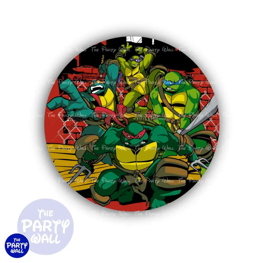 Tortugas Ninja - Funda para mampara circular Circular