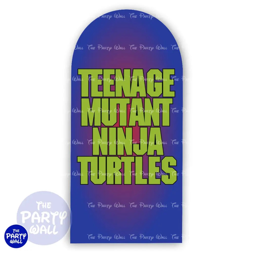 Tortugas Ninja - Funda para mampara de punta redonda o rectangular Mampara de punta redonda