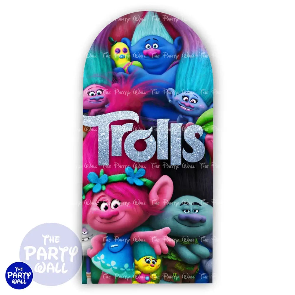 Trolls - Funda para mampara de punta redonda o rectangular Mampara de punta redonda