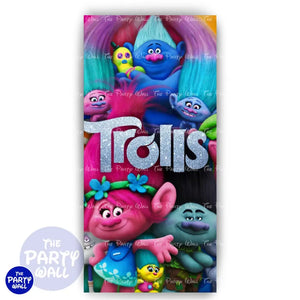 Trolls - Funda para mampara de punta redonda o rectangular Mampara de punta redonda