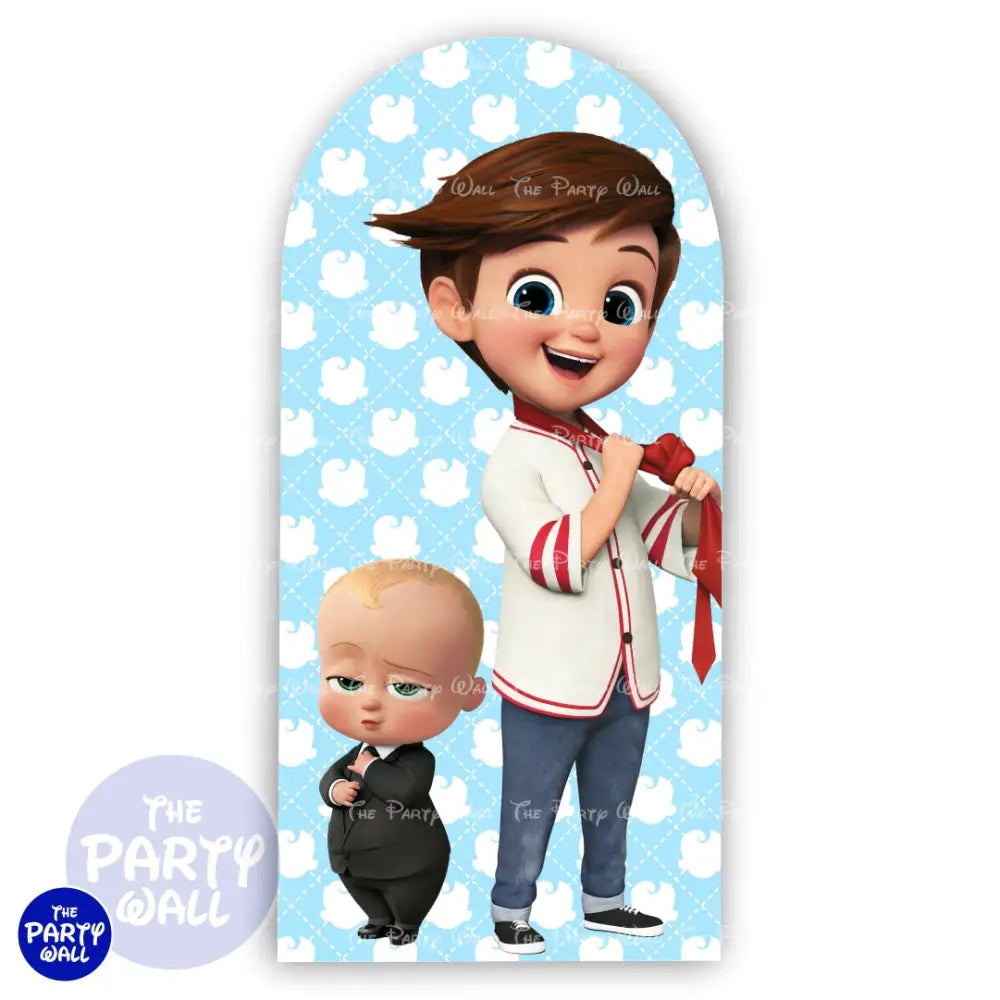 Un Jefe en Pañales/Baby Boss - Funda para mampara de punta redonda o rectangular Mampara de punta redonda